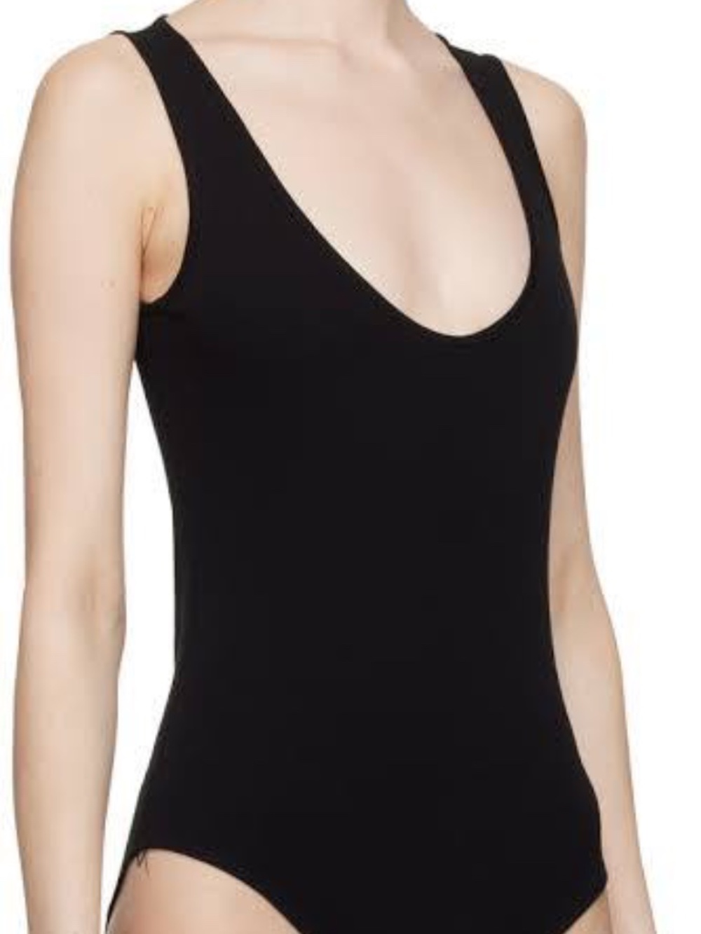 GIA Studios Black Sleeveless Bodysuit NWT Size S